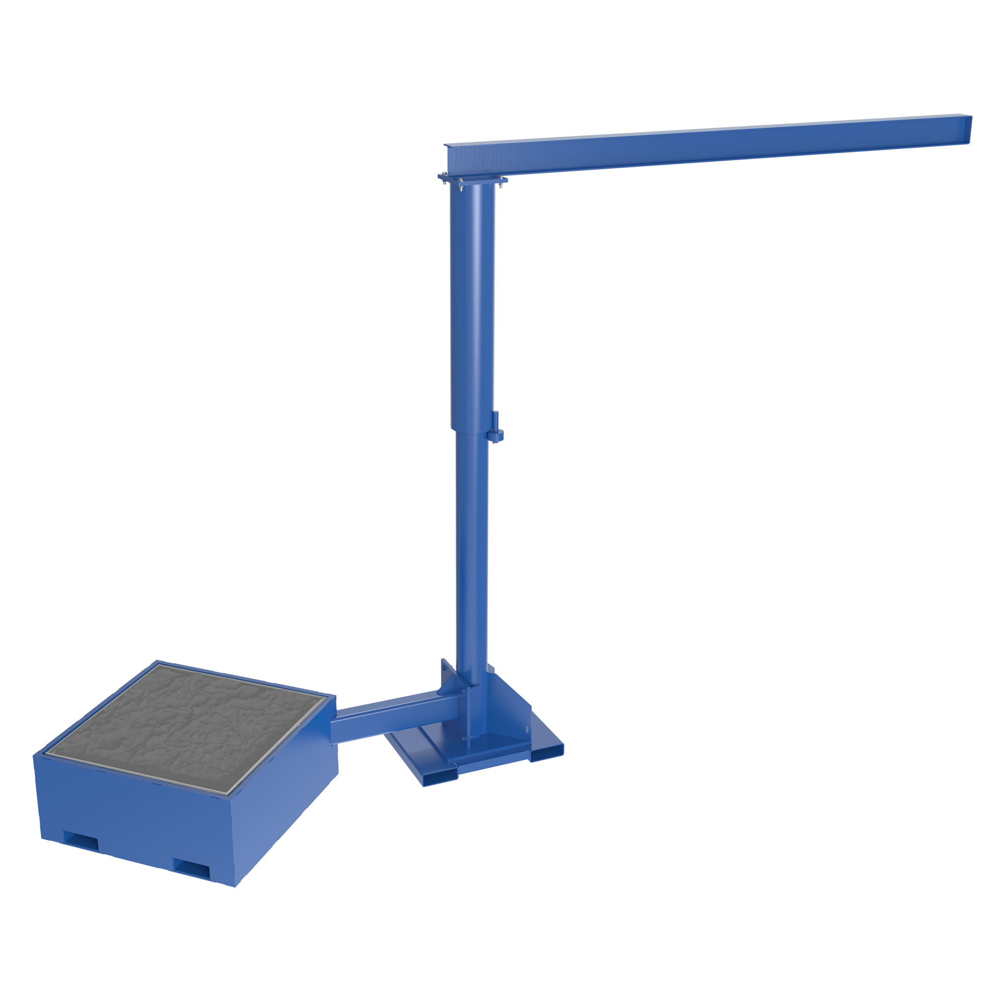 Vestil Portable Offset Jib Crane, Fork Mount, 250lb. Capacity 120in. Boom Length, Model# JIB-CBX-25-10-10-BC